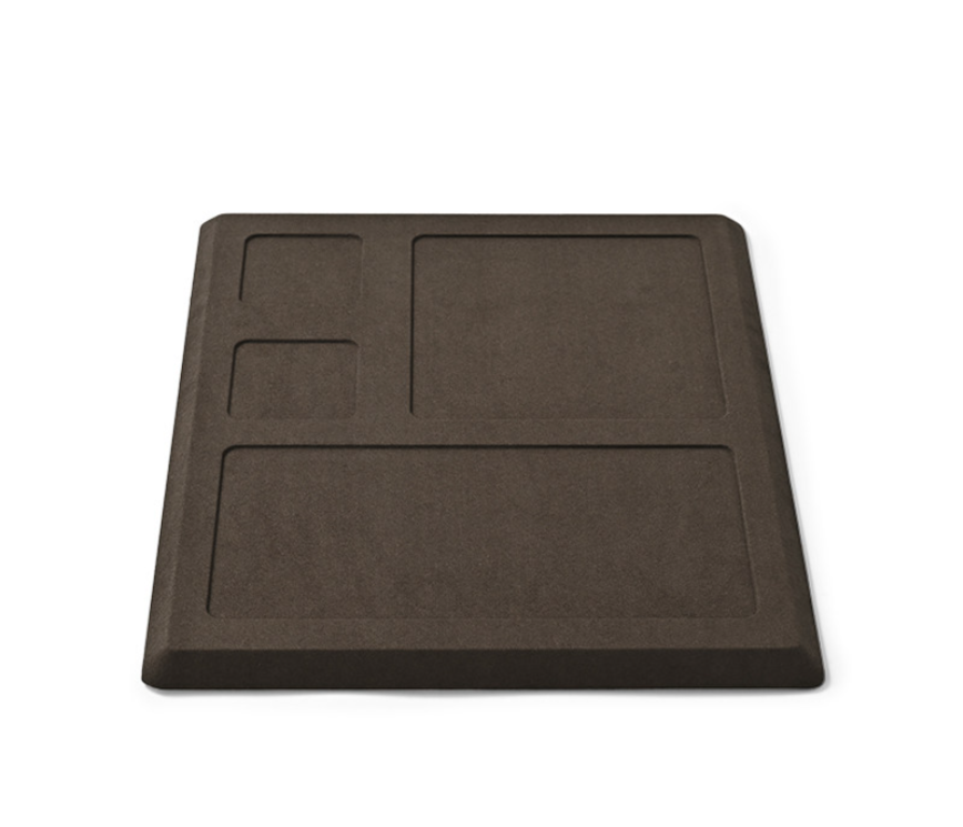 OIRLV new arrival Brown Microfiber jewellery ring display : TT426