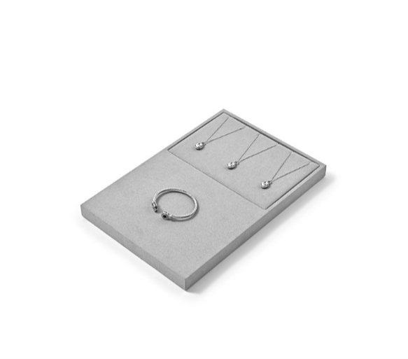 OIRLV high end Grey Microfiber earring display:TT433