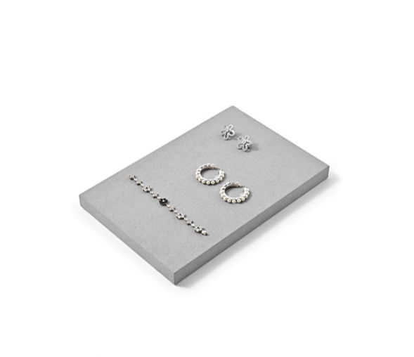 OIRLV high end Grey Microfiber earring display:TT433