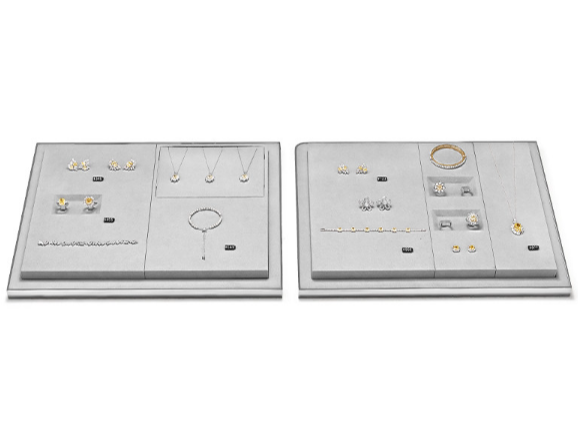 OIRLV Premium-style jewelry display stands—high-end props for rings and necklaces.