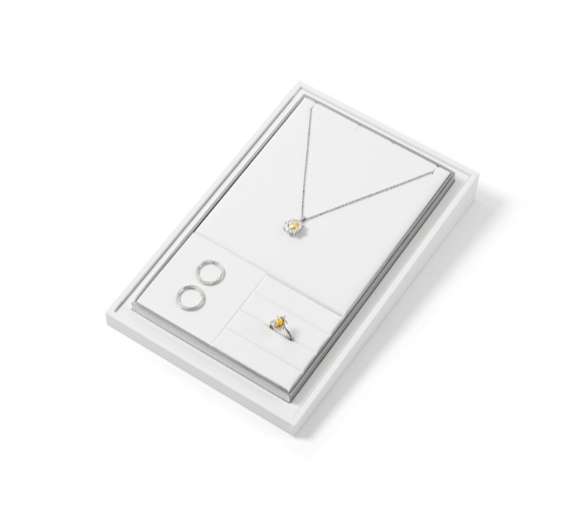 OIRLV Wholesale Leather White Jewelry Display:TT435
