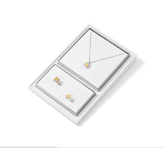 OIRLV Wholesale Leather White Jewelry Display:TT435