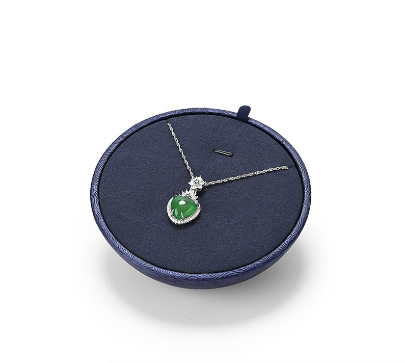 OIRLV wholesale Blue leather Microfiber Jewelry display set :TT454