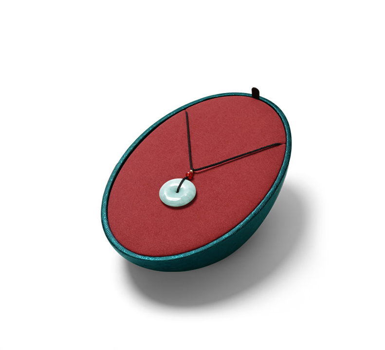 OIRLV factory Red Microfiber and leather Jewelry display set :TT455