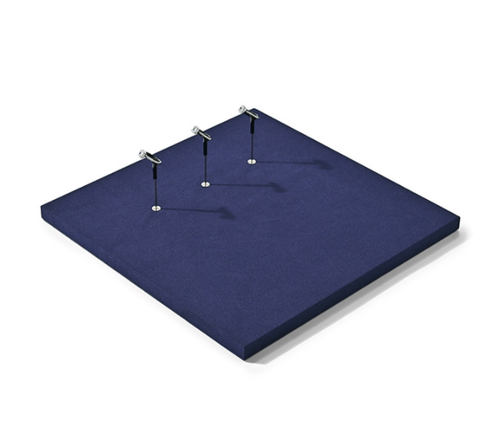 OIRLV Luxury Blue metal Microfiber Jewelry display set : TT465