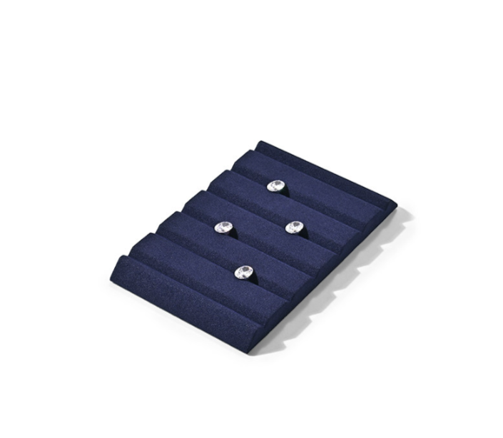 OIRLV Luxury Blue metal Microfiber Jewelry display set : TT465