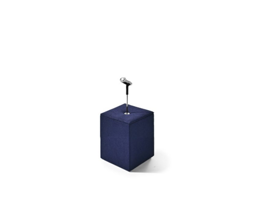 OIRLV Luxury Blue metal Microfiber Jewelry display set : TT465