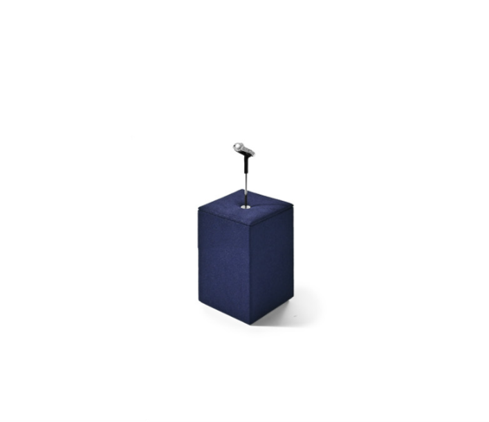 OIRLV Luxury Blue metal Microfiber Jewelry display set : TT465