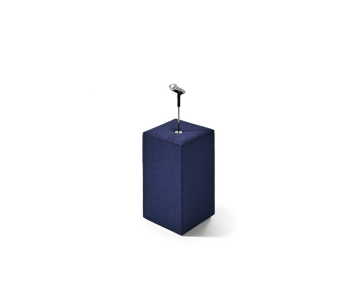 OIRLV Luxury Blue metal Microfiber Jewelry display set : TT465