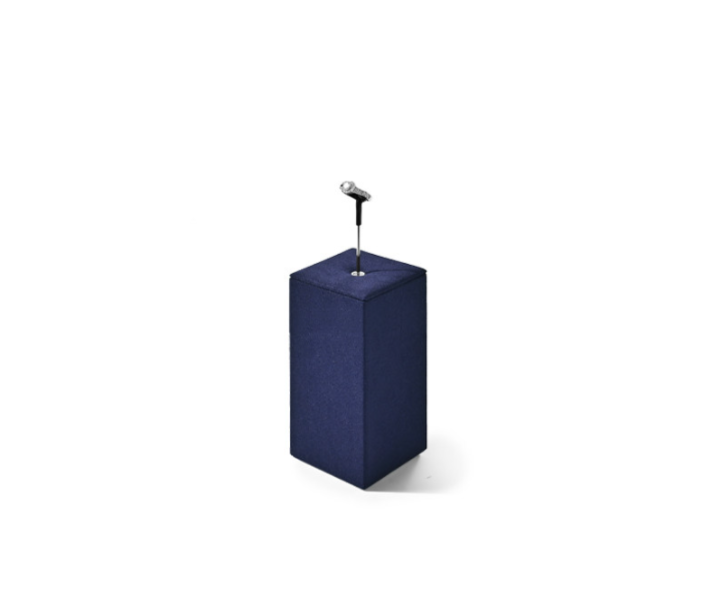 OIRLV Luxury Blue metal Microfiber Jewelry display set : TT465