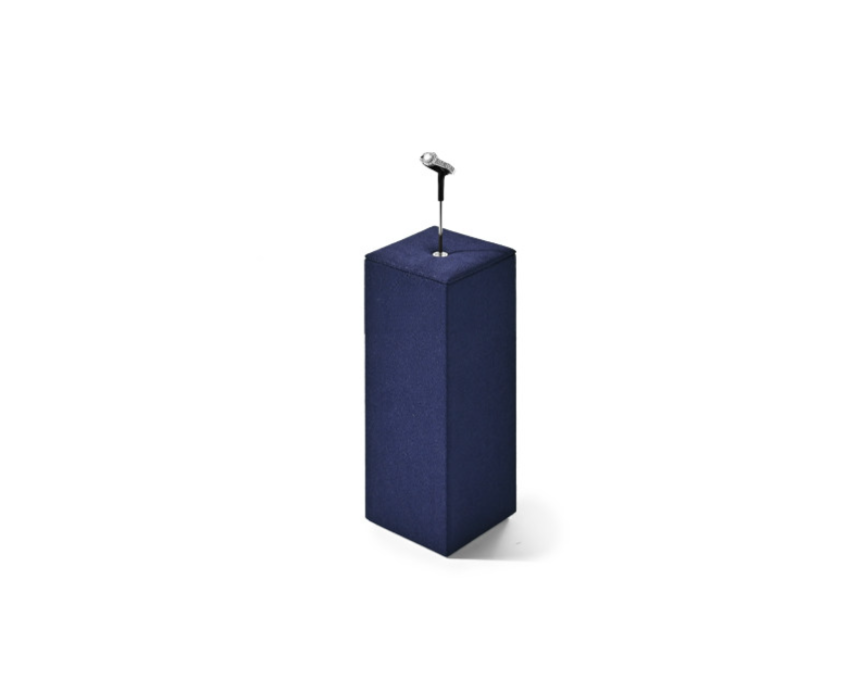 OIRLV Luxury Blue metal Microfiber Jewelry display set : TT465