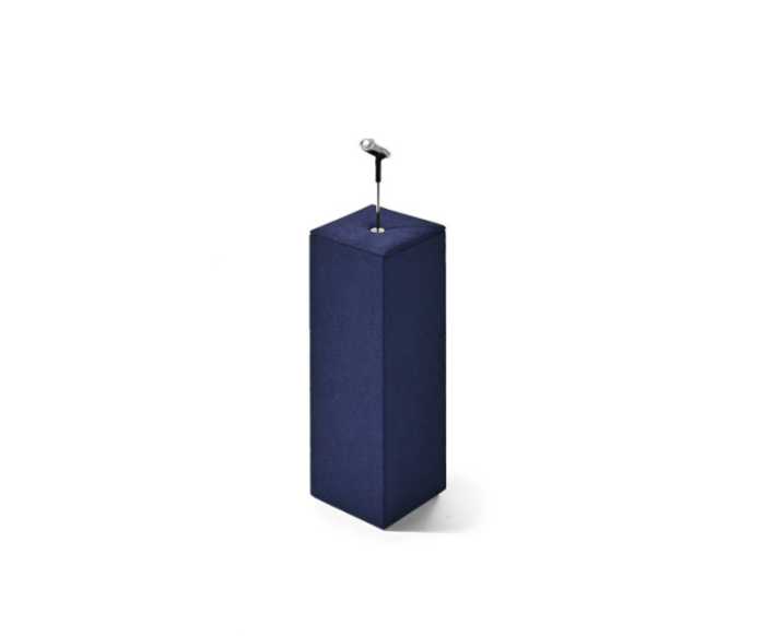 OIRLV Luxury Blue metal Microfiber Jewelry display set : TT465