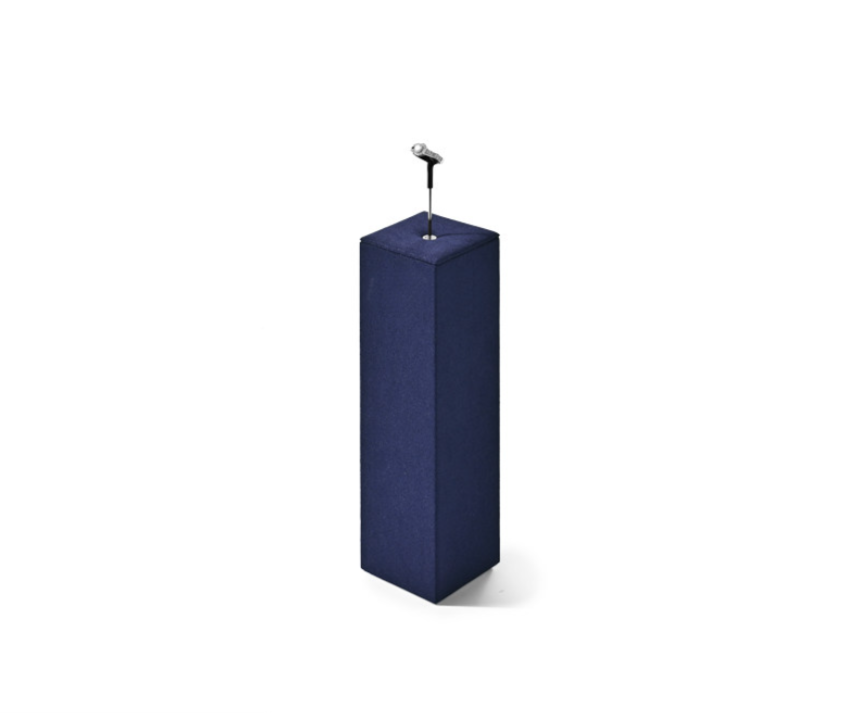 OIRLV Luxury Blue metal Microfiber Jewelry display set : TT465