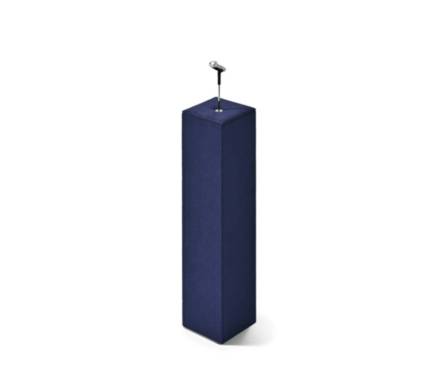 OIRLV Luxury Blue metal Microfiber Jewelry display set : TT465