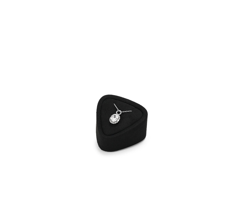OIRLV Fashion Black Microfiber Jewelry display set :TT467