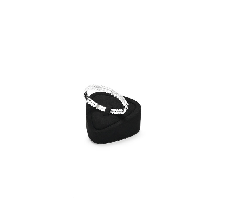 OIRLV Fashion Black Microfiber Jewelry display set :TT467