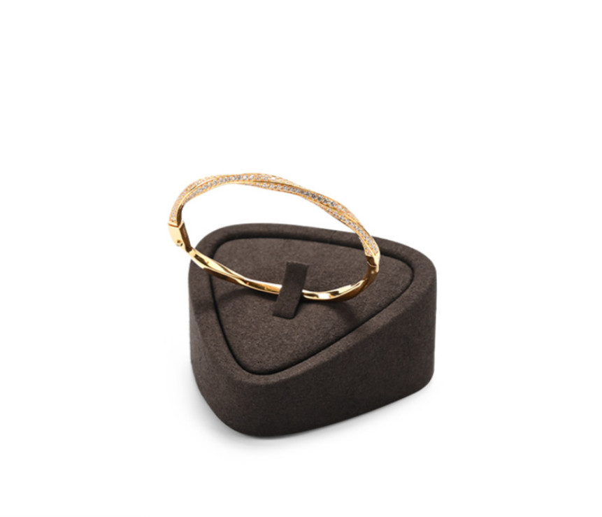 OIRLV Wholesale Coffee Microfiber Jewelry display set :TT469