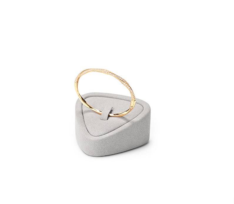 OIRLV Fashion GRAY Microfiber Jewelry display set :TT471