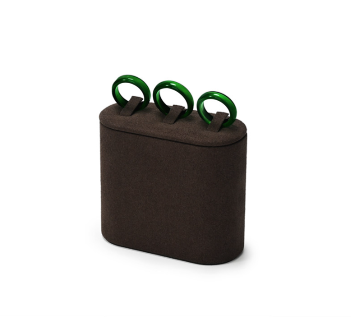 OIRLV Factory brown Microfiber fashion jewelry set ：TT482