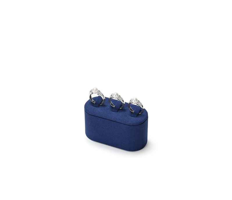 OIRLV High end Blue microfiber Jewelry Display :TT483