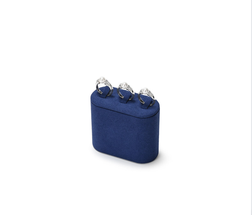 OIRLV High end Blue microfiber Jewelry Display :TT483