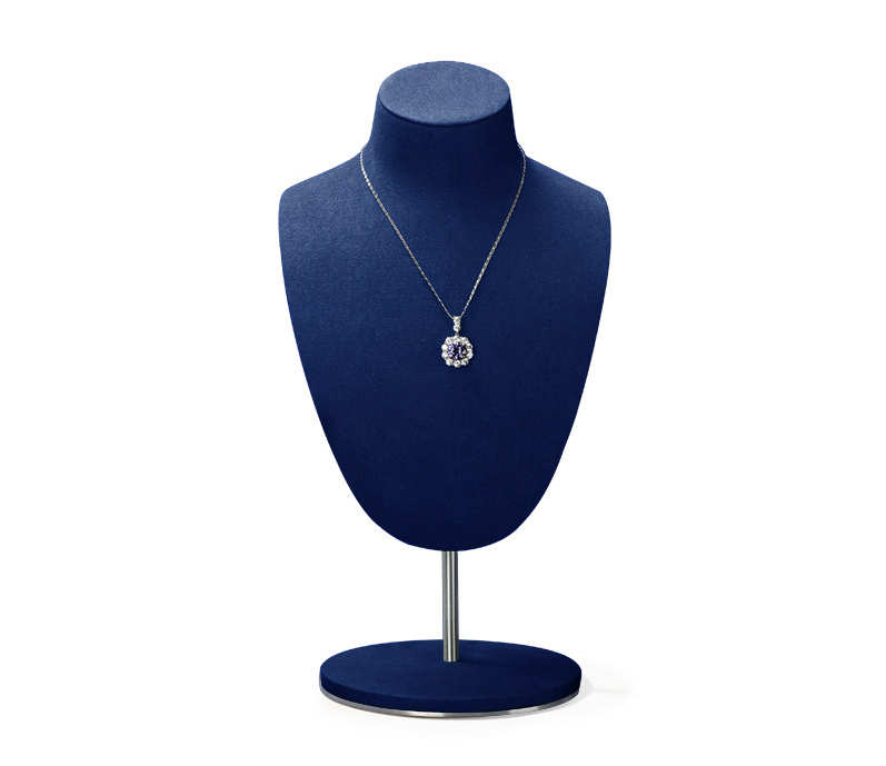 OIRLV High end Blue microfiber Jewelry Display :TT483