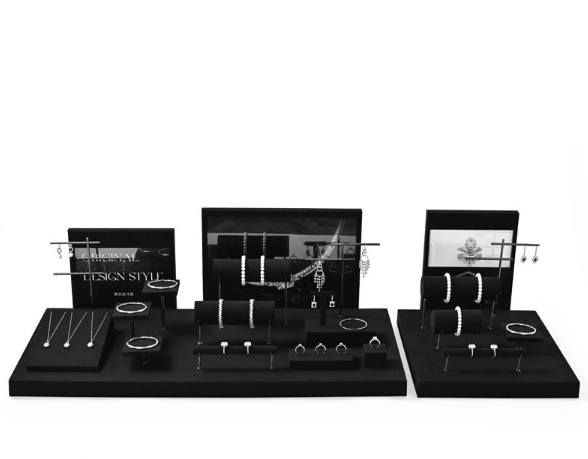 OIRLV Wholesale black metal jewelry display set : TT486