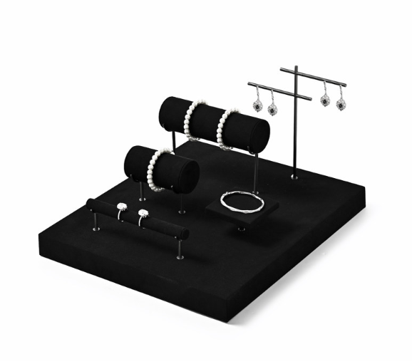 OIRLV Wholesale black metal jewelry display set : TT486