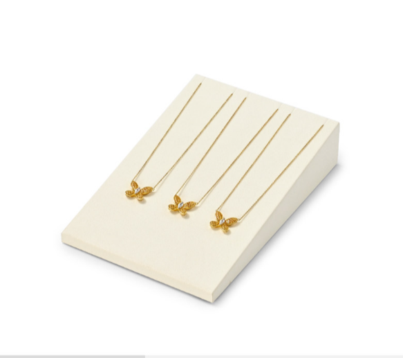 OIRLV hot sale beige Microfiber jewelry display set : TT488