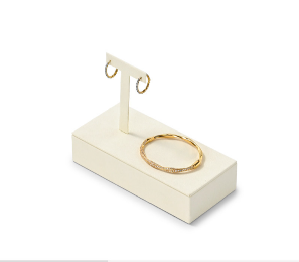 OIRLV hot sale beige Microfiber jewelry display set : TT488