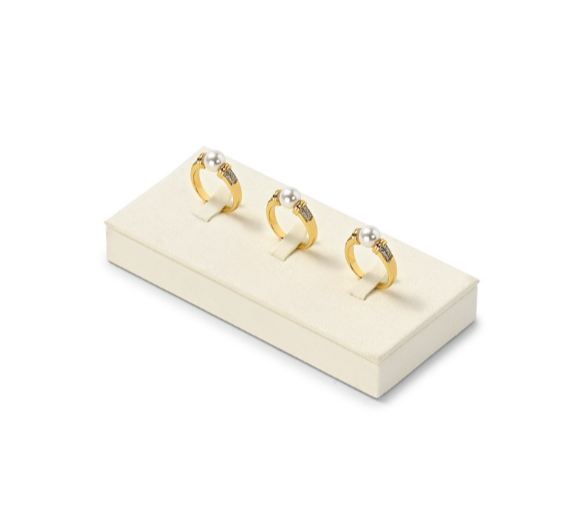 OIRLV hot sale beige Microfiber jewelry display set : TT488