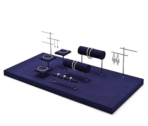OIRLV High quality Blue Microfiber display set :TT489