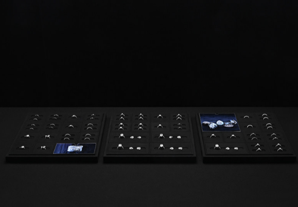 OIRLV Premium-style jewelry display stands—high-end props for rings and necklaces.