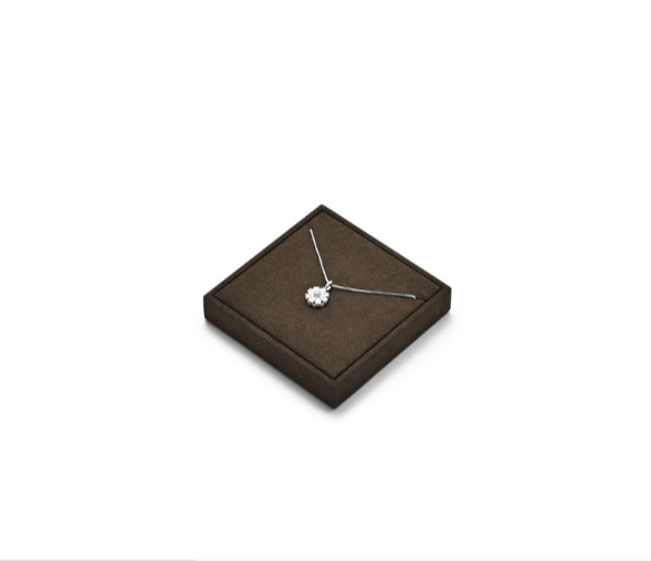 OIRLV New arrival Brown Leather Jewelry display TT528