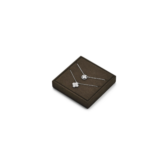OIRLV New arrival Brown Leather Jewelry display TT528