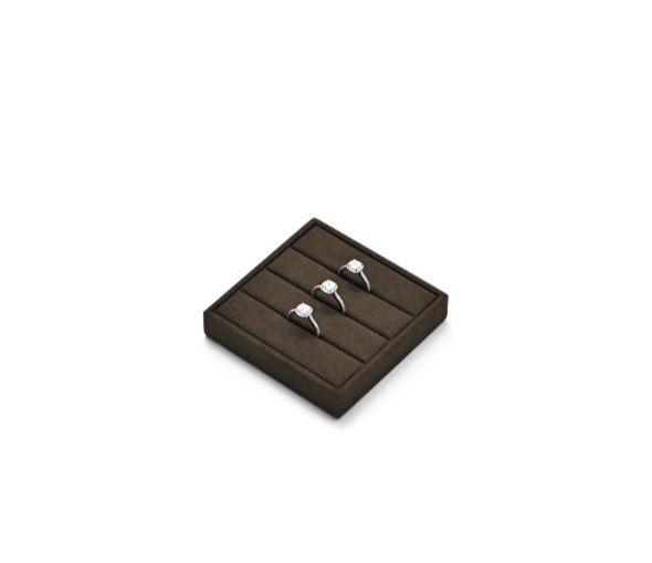 OIRLV New arrival Brown Leather Jewelry display TT528