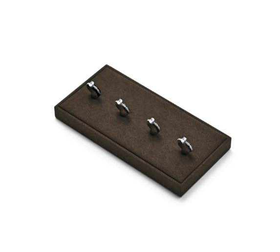 OIRLV New arrival Brown Leather Jewelry display TT528
