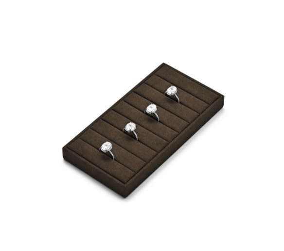 OIRLV New arrival Brown Leather Jewelry display TT528