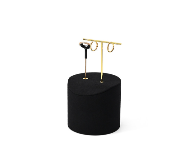 OIRLV High quality Black Microfiber jewelry:TT536