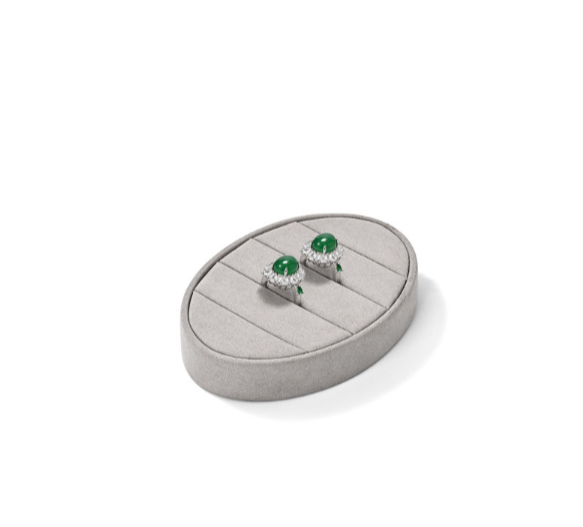 Oirlv New arrival Grey Microfiber Jewelry Combination Set : TT550