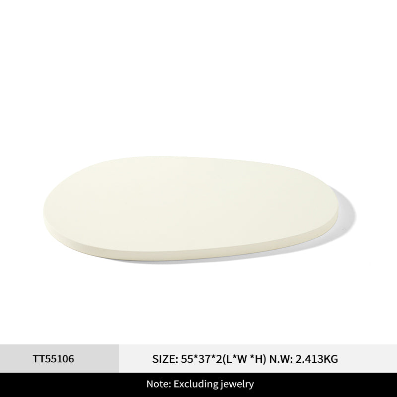 Fashion Beige Microfiber Metal Jewellery Ring Display:TT551-TT553