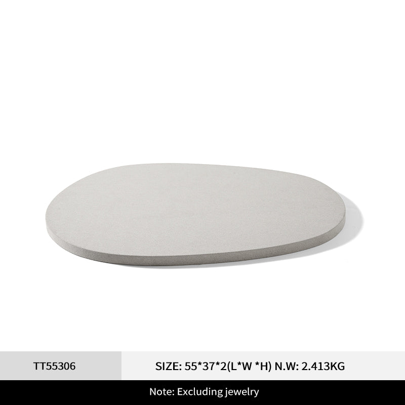 Fashion Beige Microfiber Metal Jewellery Ring Display:TT551-TT553