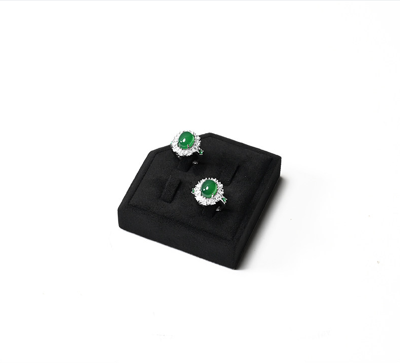 OIRLV New arrival Black Microfiber Jewelry display set:TT578
