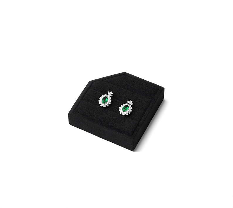 OIRLV New arrival Black Microfiber Jewelry display set:TT578