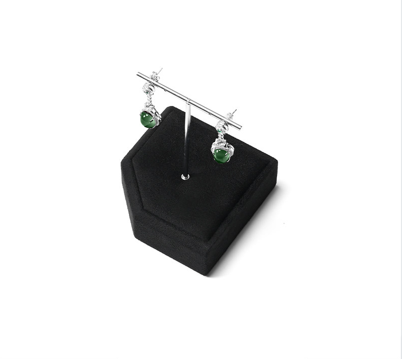 OIRLV New arrival Black Microfiber Jewelry display set:TT578