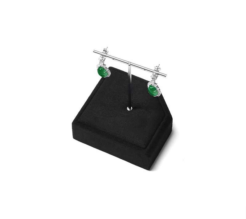 OIRLV New arrival Black Microfiber Jewelry display set:TT578