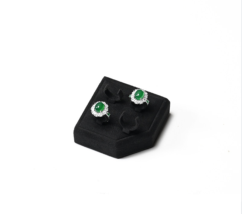 OIRLV New arrival Black Microfiber Jewelry display set:TT578