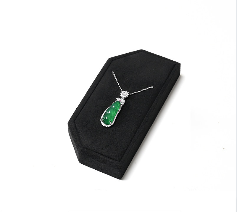 OIRLV New arrival Black Microfiber Jewelry display set:TT578