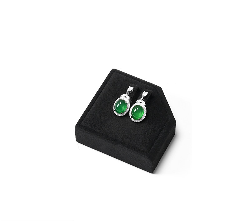 OIRLV New arrival Black Microfiber Jewelry display set:TT578