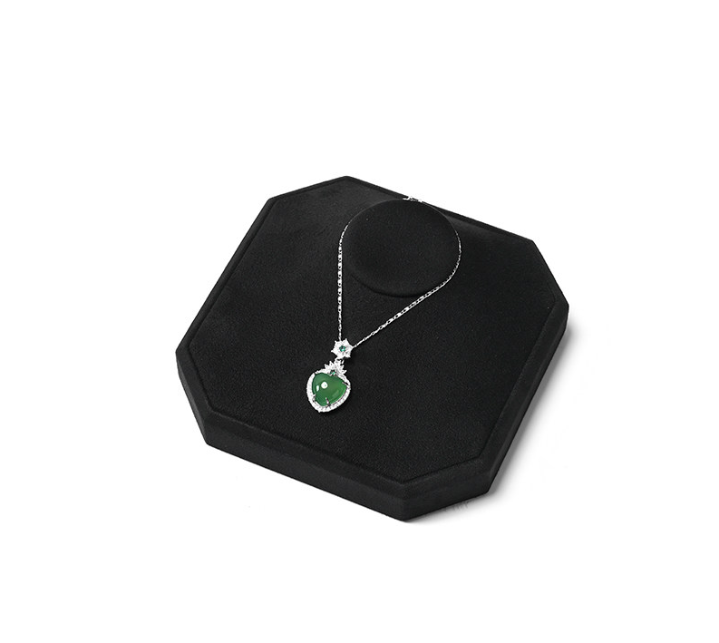 OIRLV New arrival Black Microfiber Jewelry display set:TT578